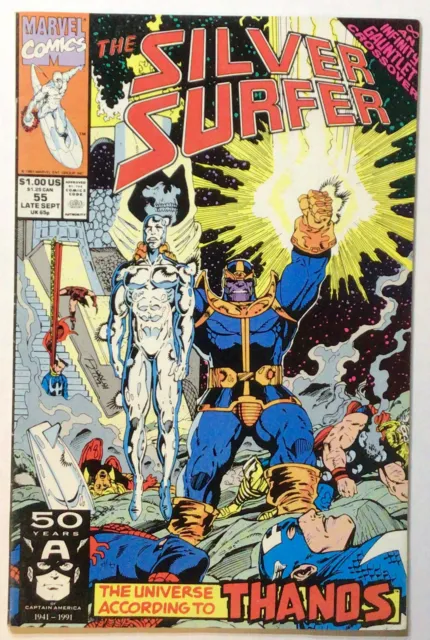 Comic Book - Silver Surfer #55 - Sep 1991 - Marvel Comics - Uncertified - FN