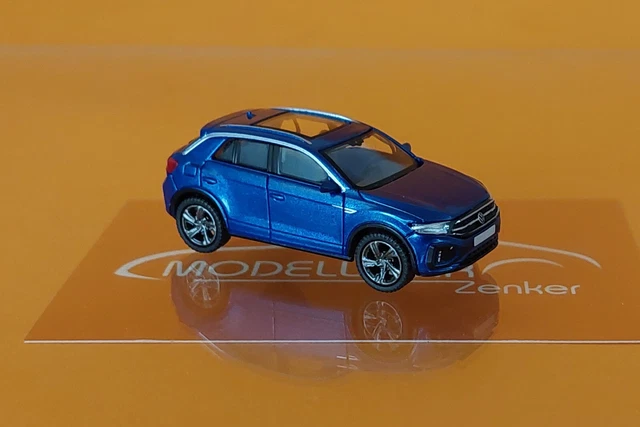 1:36 Volkswagen T-ROC SUV Spielzeug | Die-Cast Modellauto | Zinklegierung, Blau
