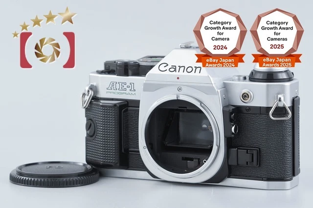 CANON AE-1 PROGRAM AE-1 P 35mm Camera Silver body only [Tested Exc