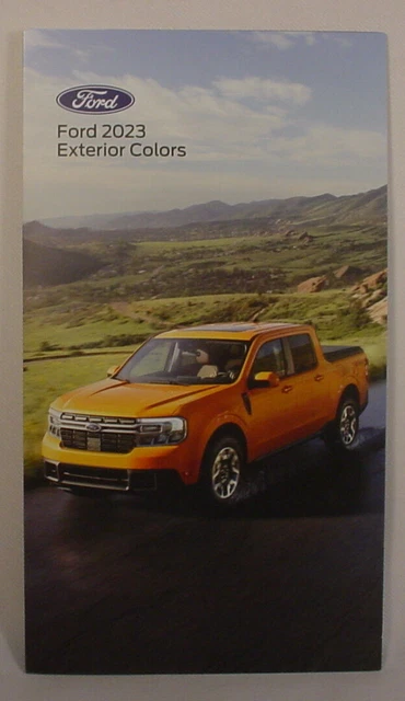 2023 Ford Car / Truck  / Suv  Paint Color Chip Brochure - Original