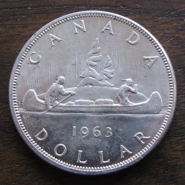 Zaldi2010 - Canada , 1 Dollar De 1963 , Plata