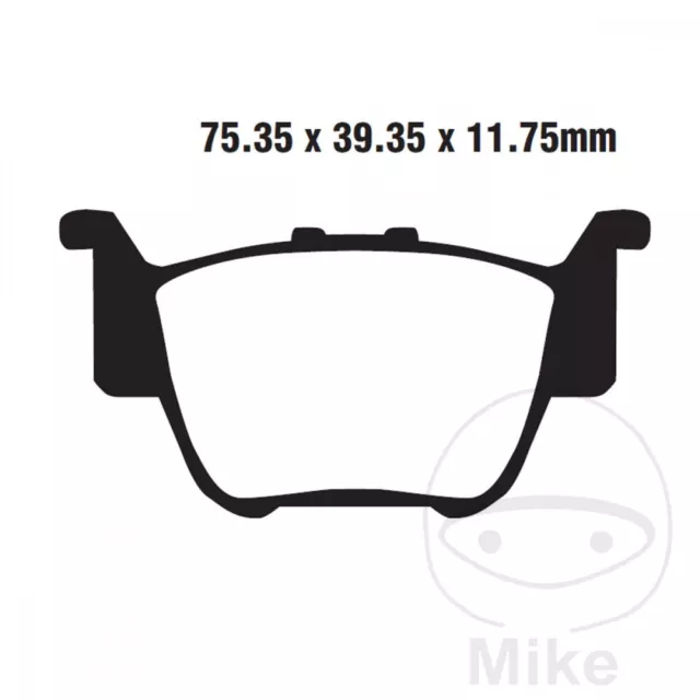 Pastiglie per Honda TRX 420 Fm Fourtrax Manuale Leva Anno Fab. 2010-2013 Dietro