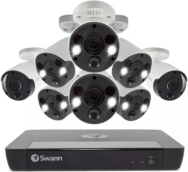 Swann CCTV Sécurité Système Nvr 8580 16 Canal 4K 2TB NHD-887 Caméra 1686802B6FB