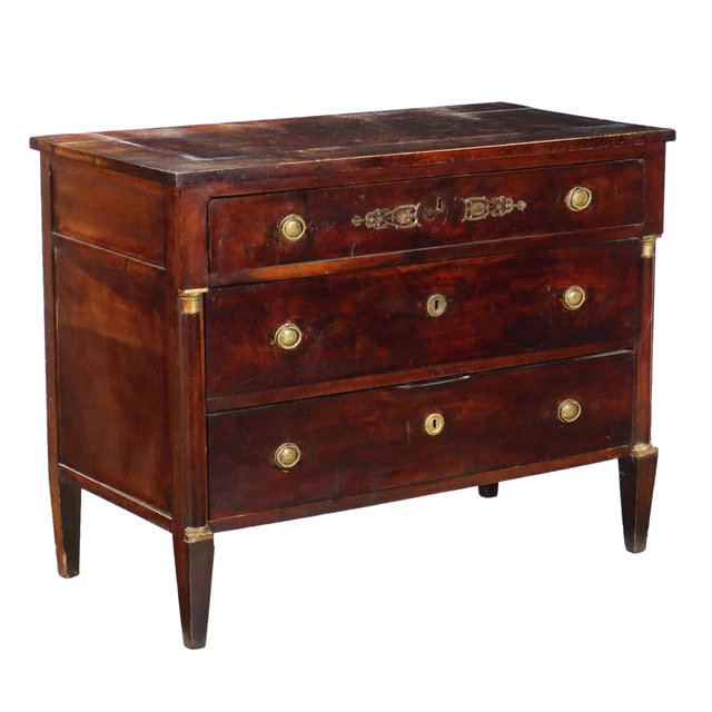 Commode Ancienne D'Angle XIXe Siècle – Peuplier Et Sapin – France Directoire