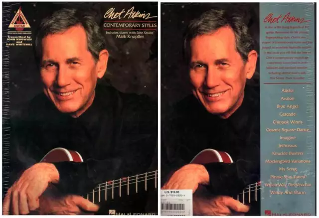 CHET ATKINS "Contemporary Styles" (PARTITIONS / SHEET MUSIC) 1995