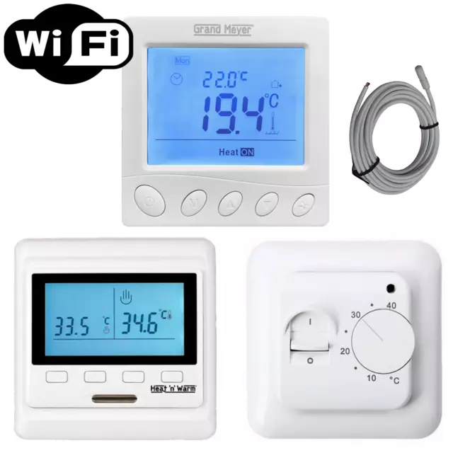 Wi-Fi Raumthermostat digital Raumtemperaturregler LCD Raumregler Fußbodenheizung