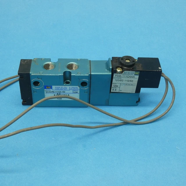 Mac 811C-PM-111CA-152 Single Solenoid 5/2 Valve 1/4" NPT 120 VAC