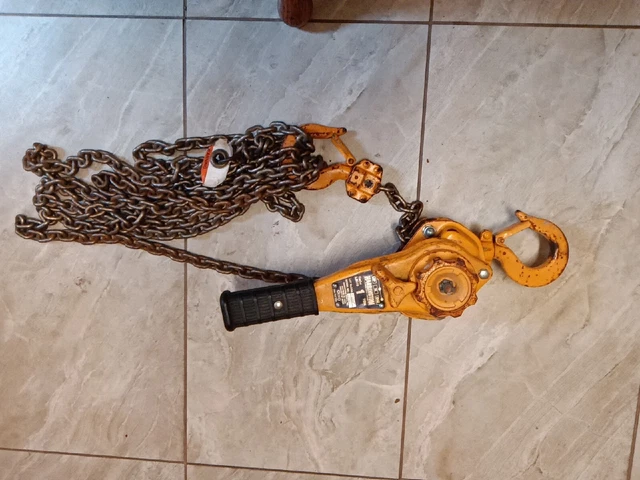 Harrington 1 ton lever hoist 20'Chain Freewheel Brake USA Industrial Quality