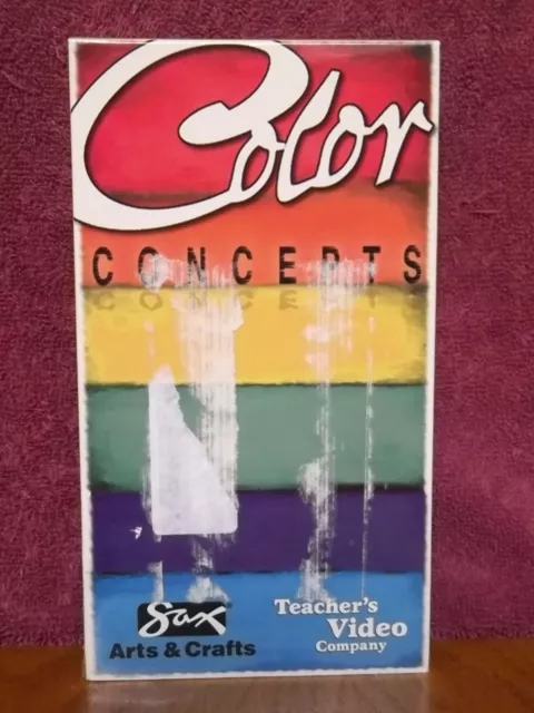 COLOR CONCEPTS VHS VIDEO ART IN THE CLASSROOM EDUCATIONAL TEACHING AID ...