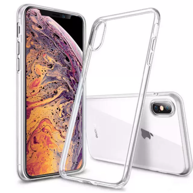 For iPhone XS Max Ultra-Thin Case Silicone Clear Transparent Slim Gel TPU Cover