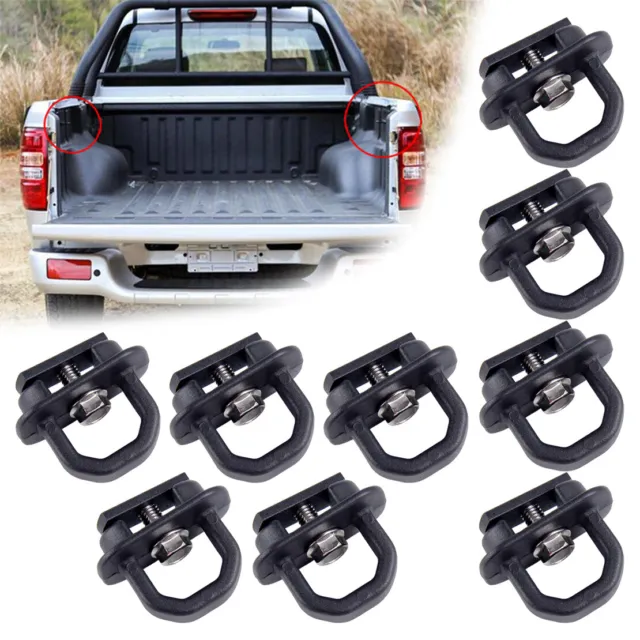 9x Tie Down Anchor Bed Side Wall Anchors Car accessories Fit for GMC Chevy Metal