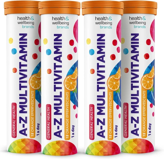 AZ MULTIVITAMIN ORANGE Flavour Effervescent Tablets High Strength