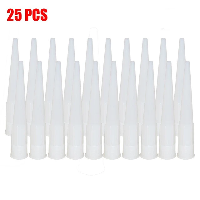 Spare Nozzles for For SILICONE Caulk 25 Pack for Easy and Quick Repairs