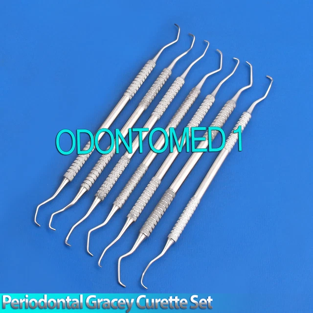 Dentale Parodontali Gracey Curettes Manico In Silicone Medica Strumenti