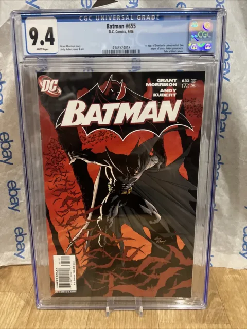 BATMAN #655 CGC 9.4  1ST APPEARANCE OF DAMIAN IN CAMEO Key Issue