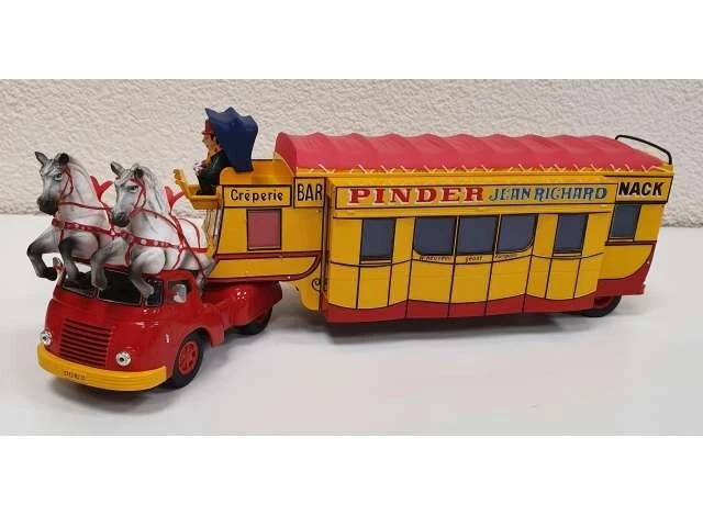 Semi-remorque Cirque Jean Richard + Berliet - Échelle HO 1/87 - Neuf