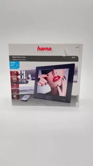 Hama 8" Digitaler Bilderrahmen Slimline Basic 8SLB 8 Zoll LED Display #KT1071
