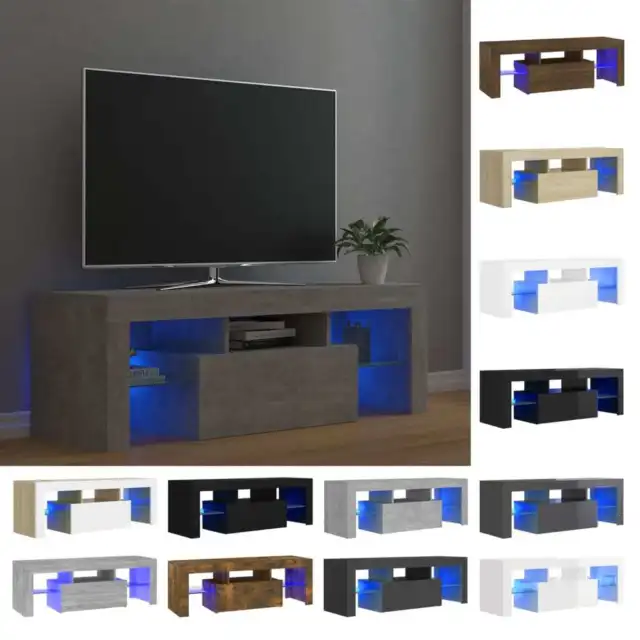 TV Schrank mit LED-Leuchten 120x35x40cm HiFi Lowboard mehrere Auswahl vidaXL