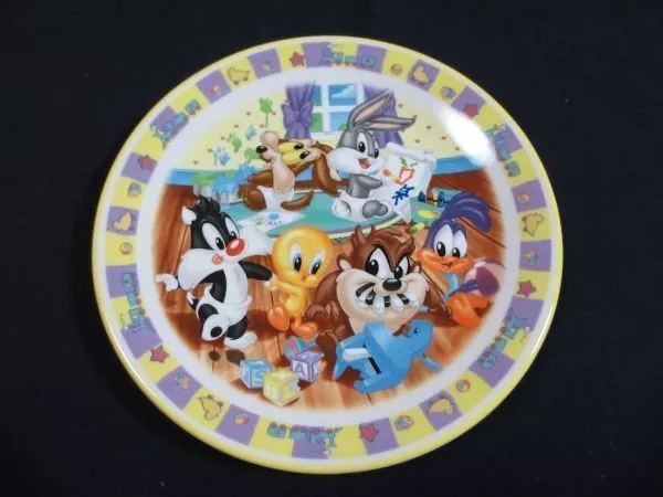 Wedgwood Looney Tunes Plate Rare Tweety Bugs Bunny Tasmanian Devil Sylvester