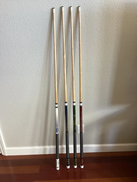 HANS DELTA 57” Billiard Pool Cue Sticks Lot of 4 $89.99 - PicClick