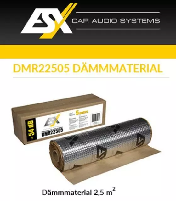 ESX Dämmmaterial DMR22505 2,5 M ² Adadmr Aislamiento Alubutil Grosor de Material