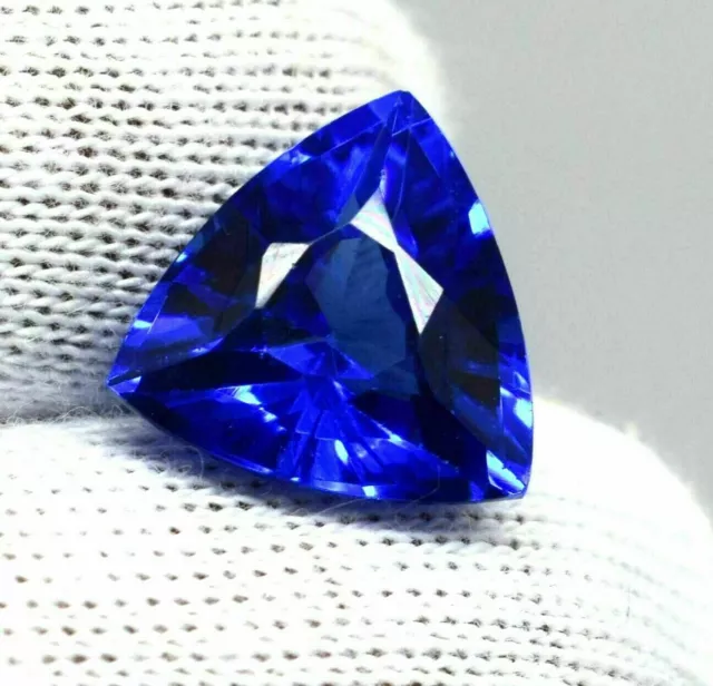 Loose Gemstone 9.00 cts CGI Certified Natural Blue Sapphire Trillion Cut