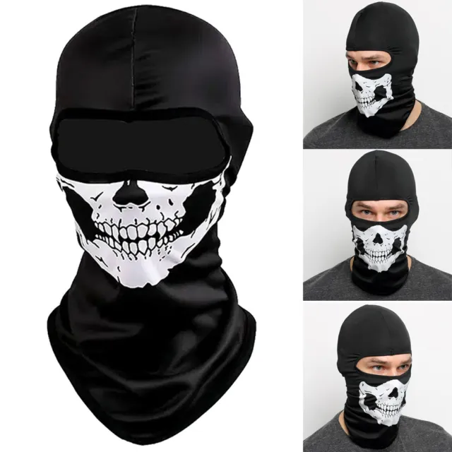 Balaclava Ghost Skeleton Skull Full Face Mask Halloween Cosplay Neck Warmer Hood