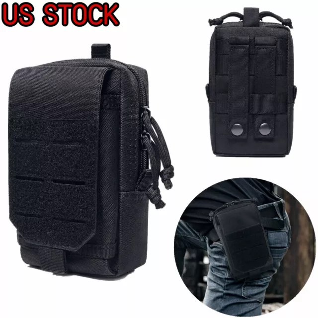 US Tactical Molle Pouch EDC Belt Waist Fanny Military Pocket Waist Bags Pack Bag
