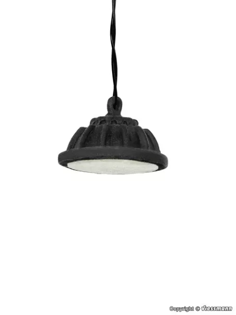 Viessmann 6100 - H0 Hanging Industrial Lamp Modern, LED Warm White - New