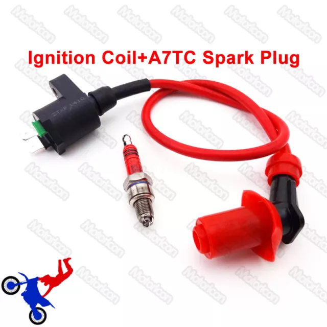 ATV Ignition Coil Spark Plug For 50 70 90 RXL50 50cc RXL70 70cc RXL90 Eton Viper