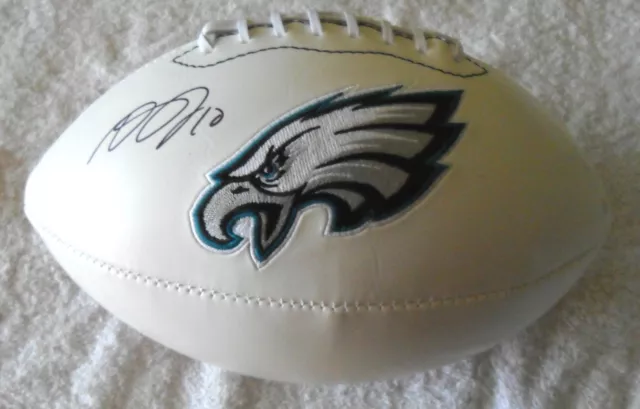 Desean Jackson Eagles Signed Football Jsa Witnessed Coa Buy Genuine