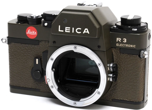 Cámara fotográfica Leica R3 cuerpo electrónico Safari edición olive funcionamiento completo