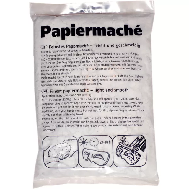 Papiermaché 200 g oder 5 kg