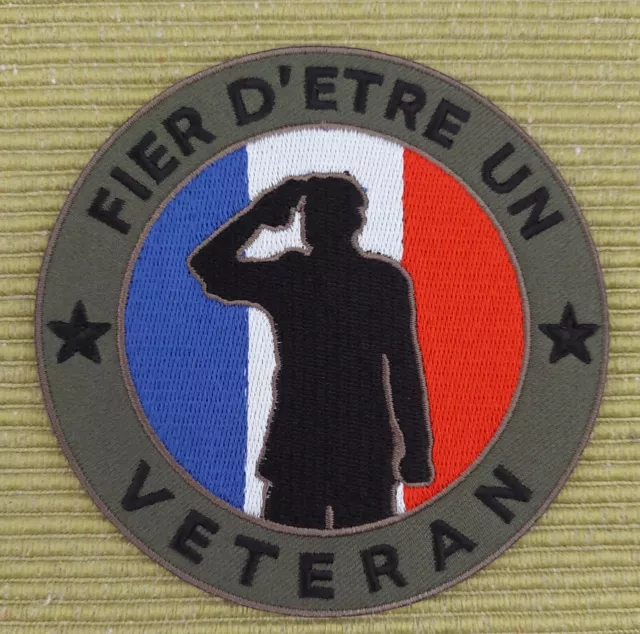 ECUSSON PATRIOTIQUE militaire veteran . Patch France . EUR 7,20
