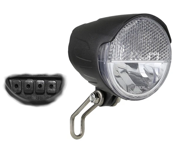 Fahrradlampe Für Nabendynamo Mit Schalter Und Standlicht FAHRRAD LED SCHEINWERFER 30 Lux Sensor, Standlicht Fahrradlampe
