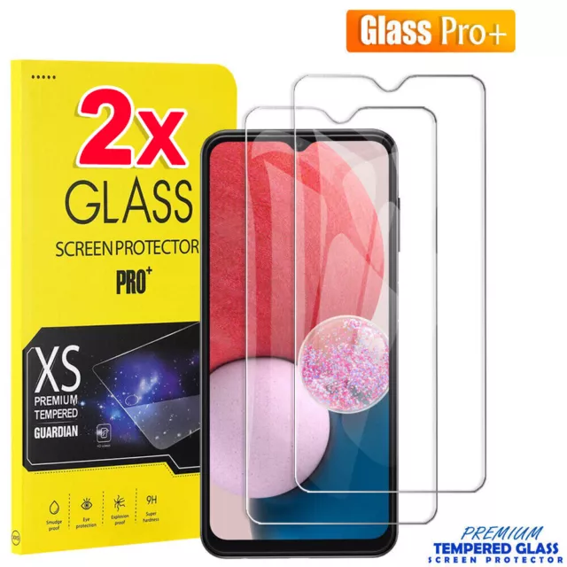 2X Glass Screen Protector Samsung Galaxy A13 A14 A15 A23 A25 A33 A35 A53 A54 A55