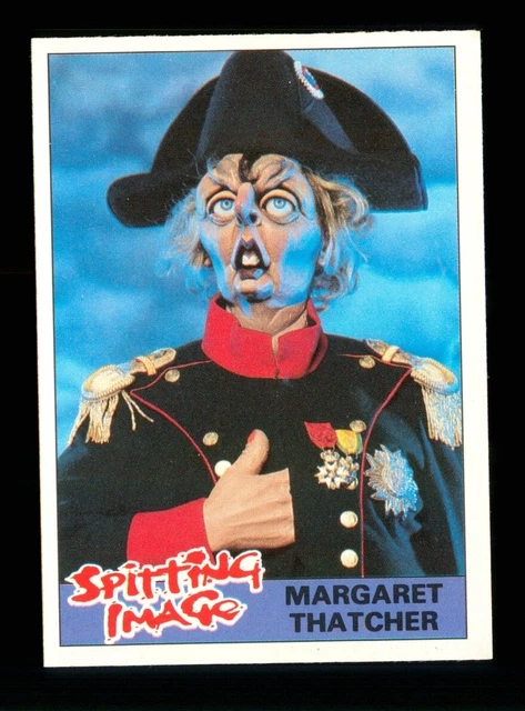 1 x Topps 1990 Spitting Image card 4 - MARGARET THATCHER - R020