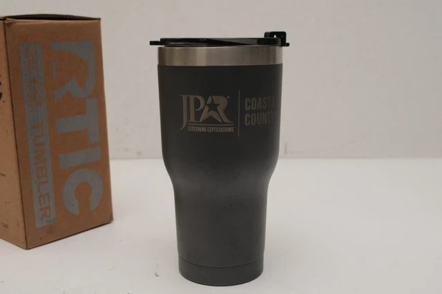 RTIC 20oz Insulated Tumbler Stainless Steel Travel Mug w/Lid - JPAR COAST COUNTY 3