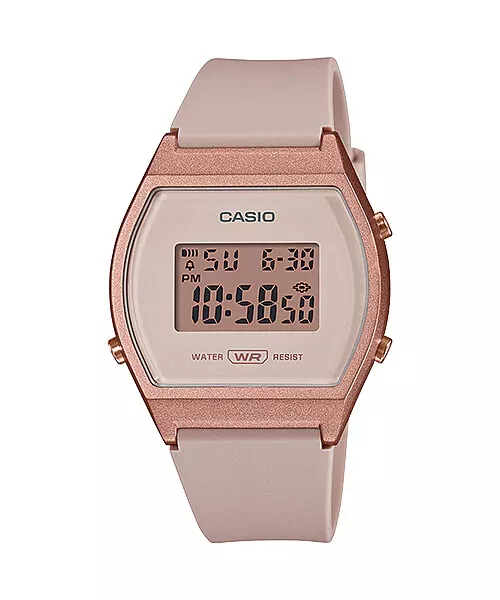 Casio LW-204-4A Orologio Donna Vintage Luce Sveglia Lampeggio Display Crono Luce