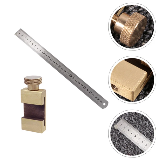 PRECISION BEND RULER Woodworking Depth Measuring Ruler Woodworker Ruler ...