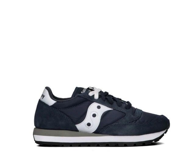Chaussures SAUCONY Homme Baskets Casual Bleu Cuir Naturel, en Daim, Tissu S204