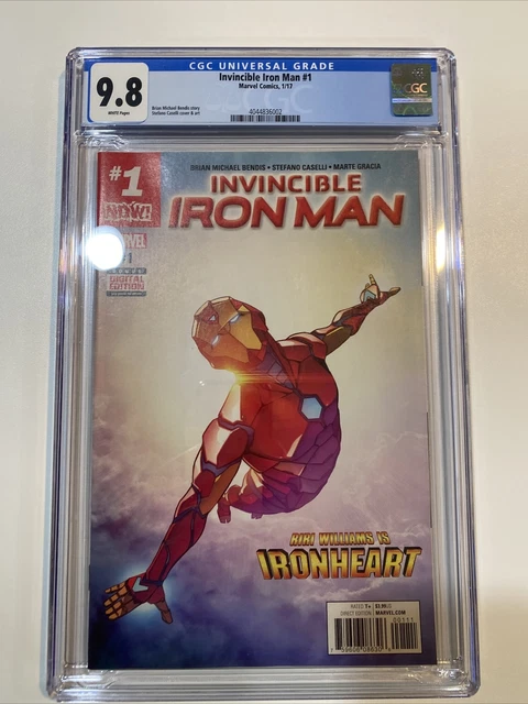 INVINCIBLE IRON MAN #1 (2017) CGC 9.8 NM/MT 1st print Riri Williams Ironheart WP