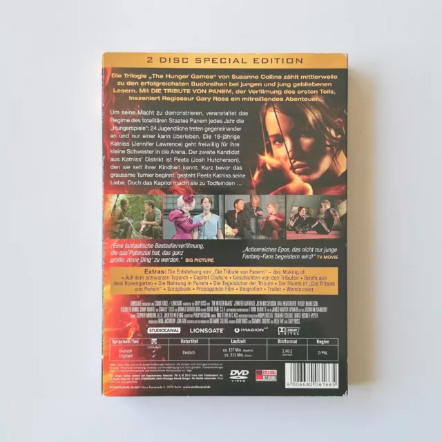 DIE TRIBUTE VON PANEM (Special Edition) | DVD | FSK 12 | Zustand sehr gut ✌🏼 2