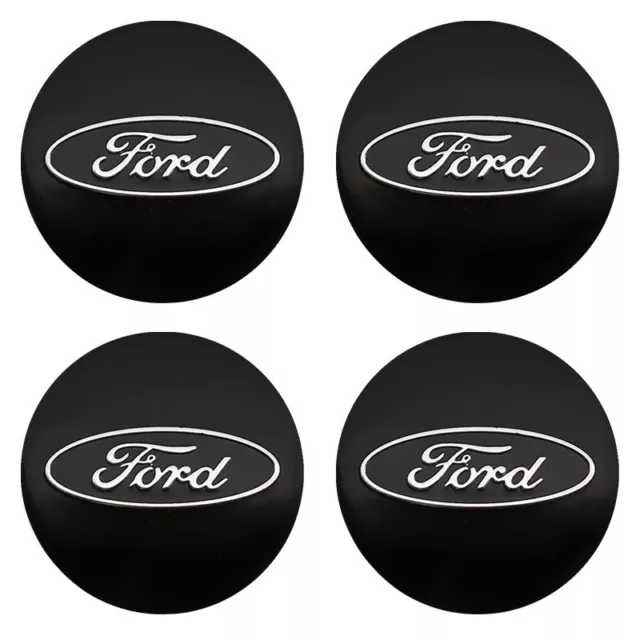 4Pcs Hub Caps Wheel Centre Caps Car Rim Emblem Badge Cover 60MM Silver Fits Ford