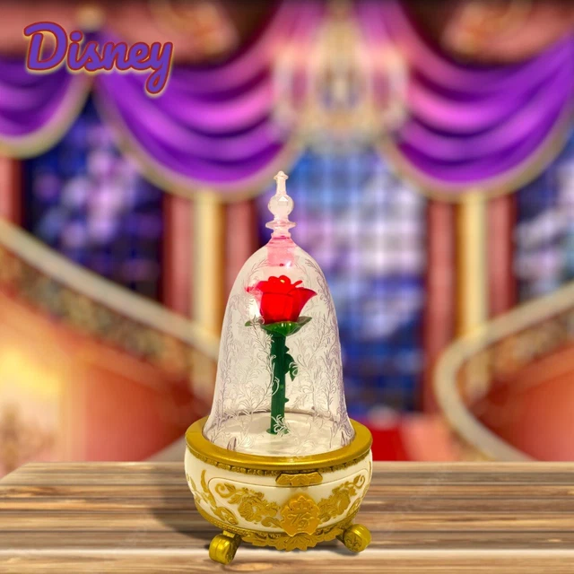 DISNEY BEAUTY AND the Beast Movie Enchanted Rose Light Up Musical
