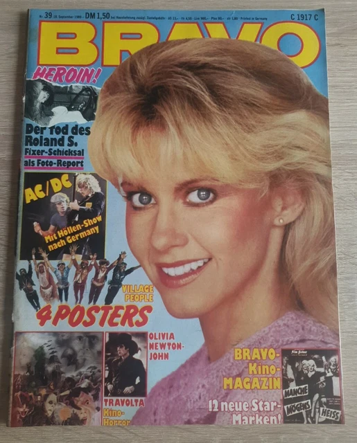Bravo 39/1980-Olivia Newton-John - AC/DC - Ted Herold - KISS - Teens - Komplett