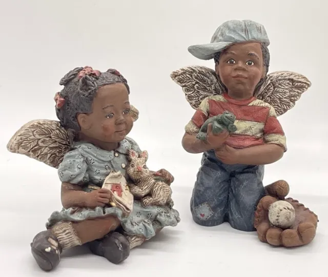Sarah's Attic 'Angels in the Attic, Black Heritage' Adora & Enos - Figurines