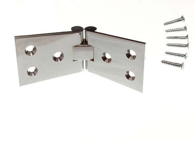 CHARNIERE DE PORTE LAITON CHROME POUR GAMME ITAL