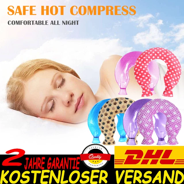 Nacken Wärmflasche 2 Liter Strick Bezug Nackenwärmflasche Bettflasche Premium