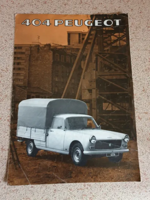 Peugeot 404 Light Lorry and Platform Cab Sales Brochure 1976 (1977 model year)